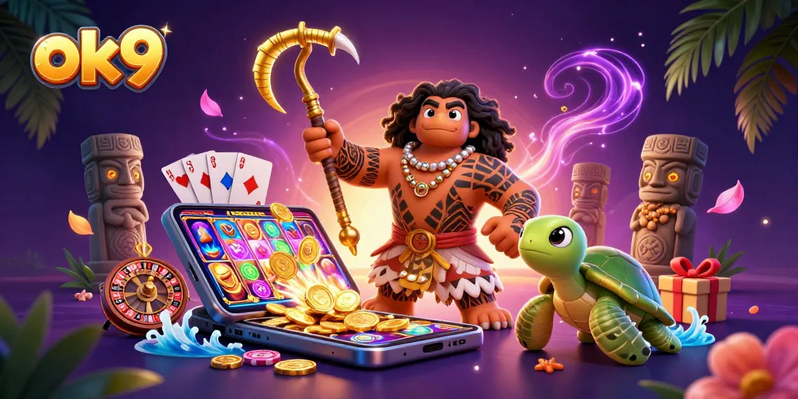 Experience thrilling gaming action at ok9 with vibrant 3D slot games and unique characters.